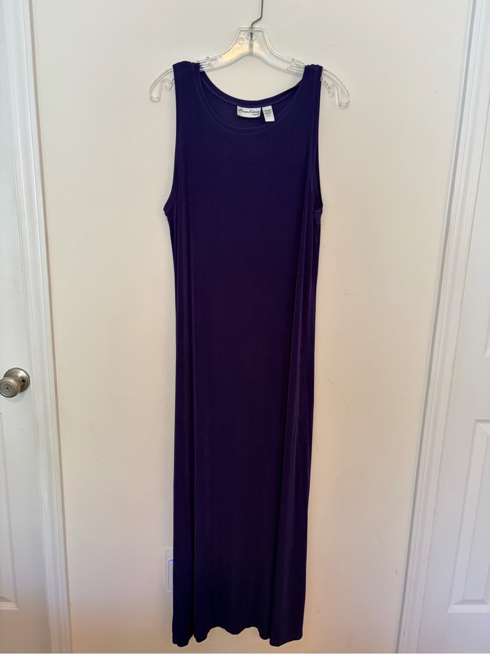 Chico's Sleeveless Maxi Dress in Deep Purple